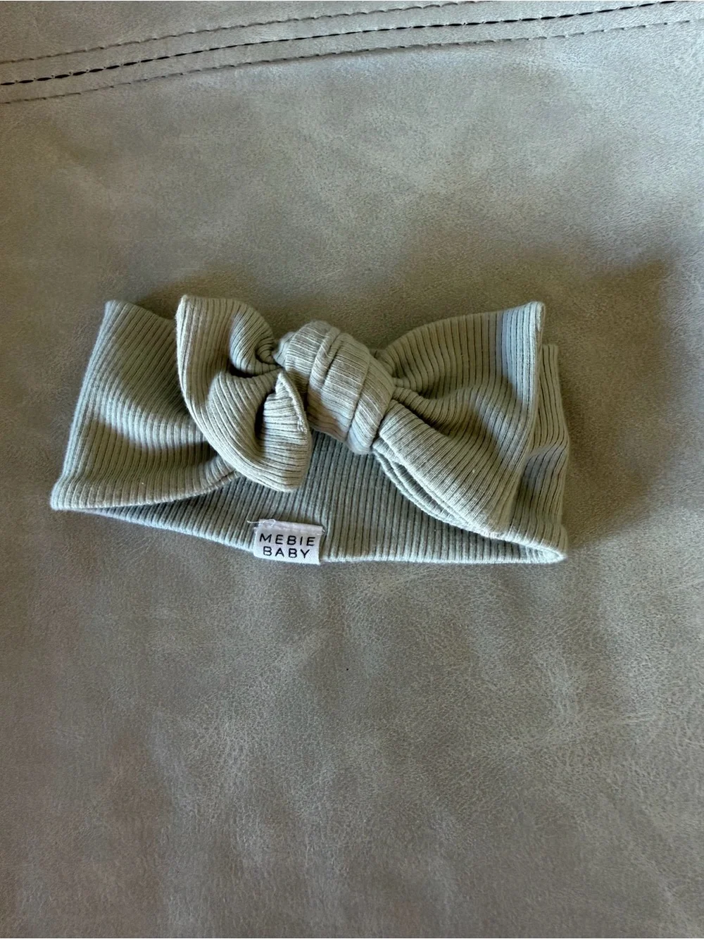 Mebie Baby Olive Ribbed Knotted Headband for Kids